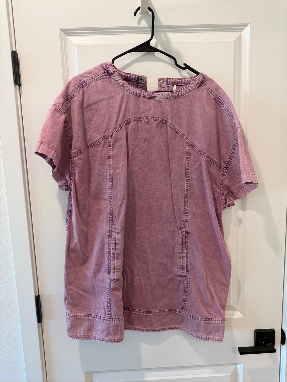 Free people washed women’s purple mini dress